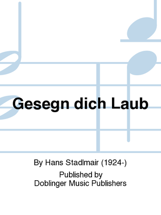 Book cover for GESEGN DICH LAUB