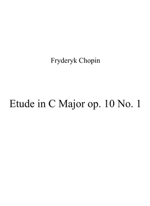 Etude in C Major op. 10 No. 1