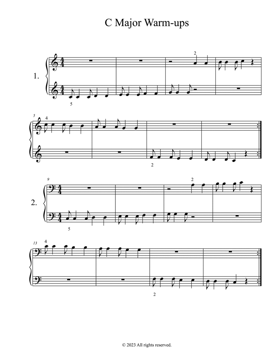 Funga alafia Piano Method scores gallery preview page 1