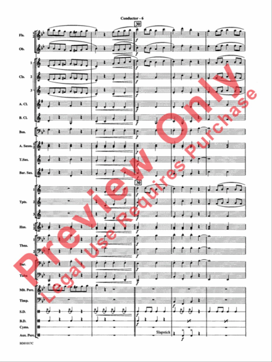 Outback Fantasy Concert Band scores gallery preview page 9