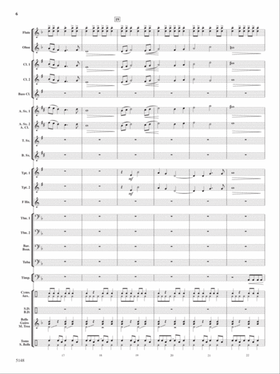 Fire Dance Concert Band scores gallery preview page 5