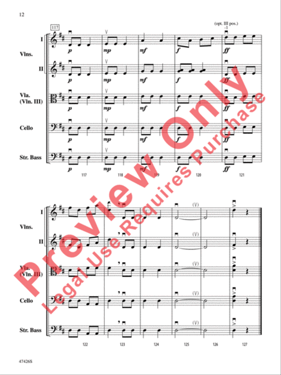Hanukkah Dances String Orchestra scores gallery preview page 13