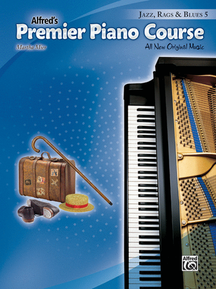 Book cover for Premier Piano Course -- Jazz, Rags & Blues, Book 5