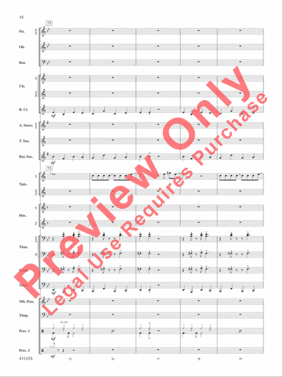 The Doors on Tour Concert Band scores gallery preview page 19