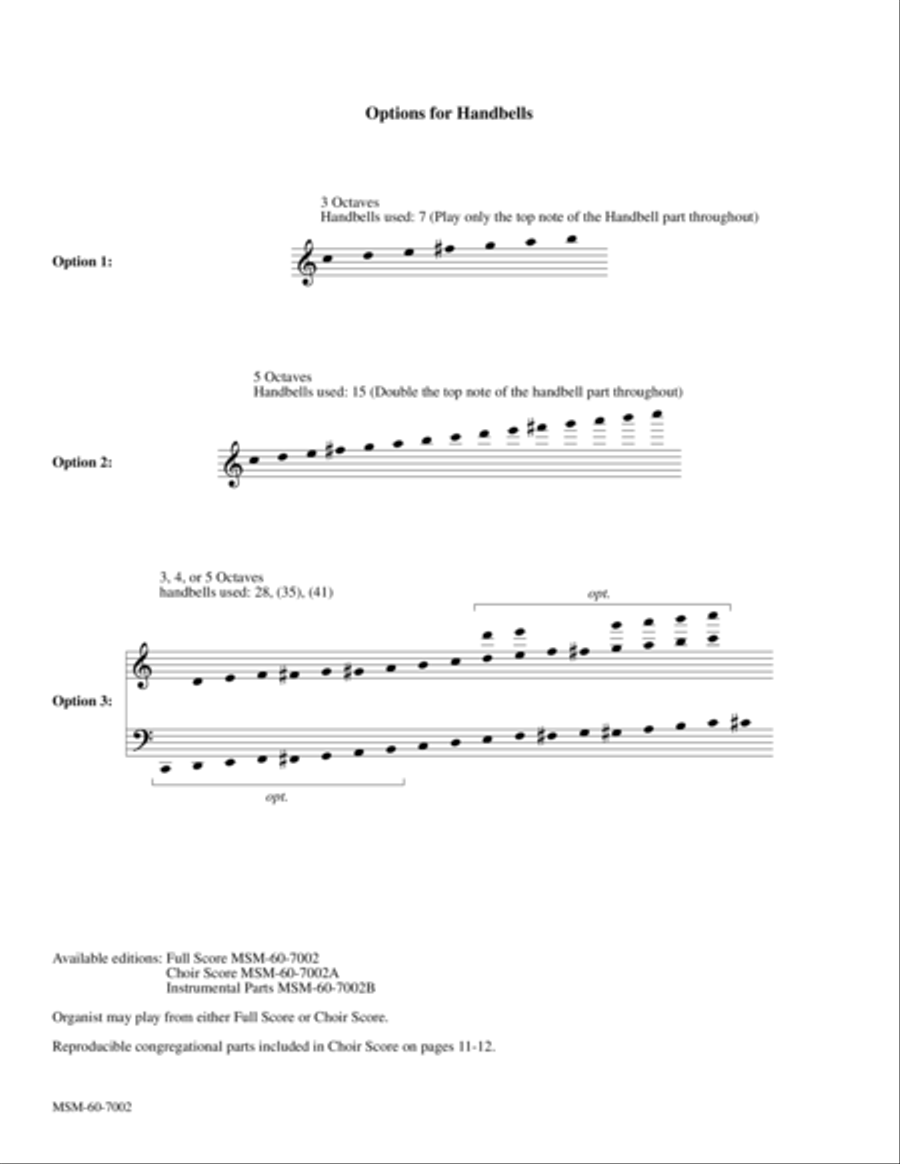 Christ Is Our Cornerstone Rejoice, the Lord Is King Choir scores gallery preview page 1
