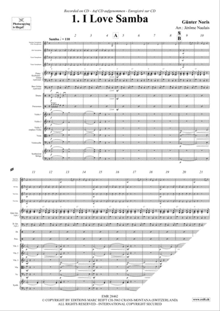 Let's Dance Volume 3 Let's Dance Volume 3 Saxophone Ensemble scores gallery preview page 3