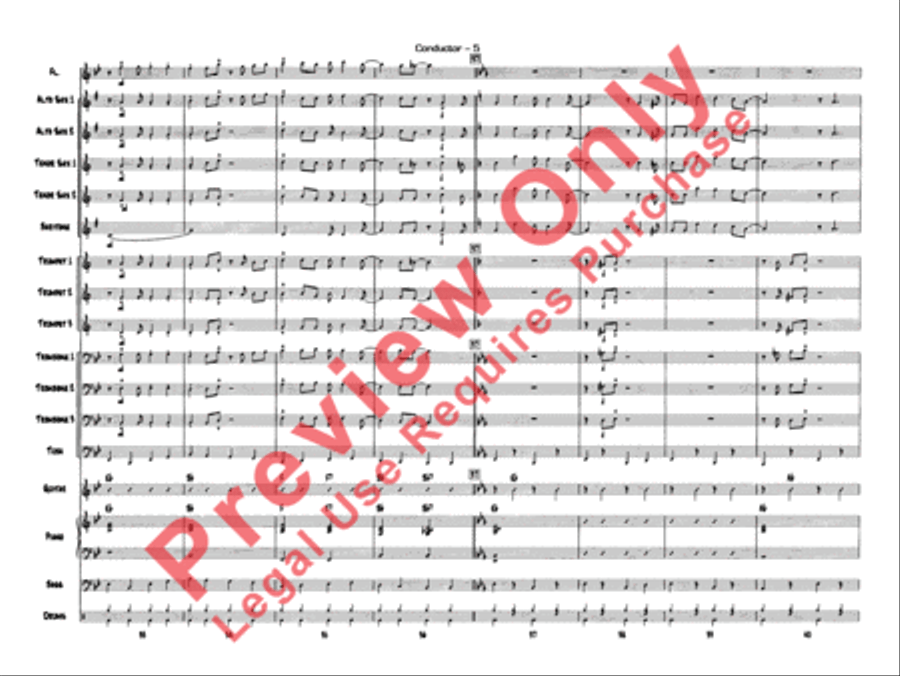 Jazzy Merry Christmas Jazz Ensemble scores gallery preview page 8