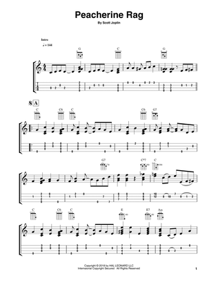 Peacherine Rag (arr. Fred Sokolow)