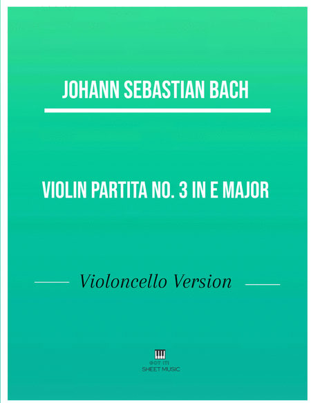 Johann Sebastia Bach - Violin Partita No. 3 in E Major _Preludio_ (Cello Version) image number null