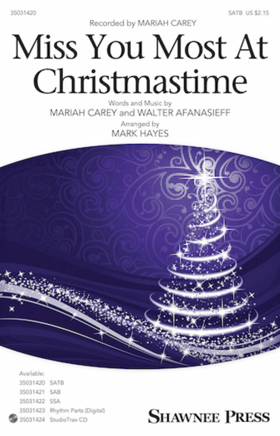 Miss You Most at Christmas Time Choir scores gallery preview page 1