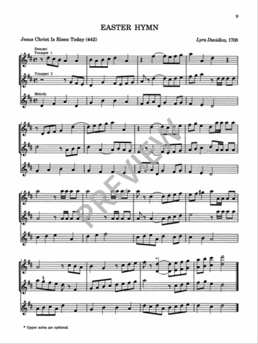 Twenty-Six Hymn Descants on Familiar Hymn-Tunes Trumpet scores gallery preview page 11