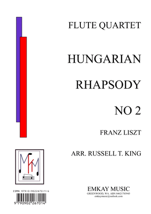 Book cover for HUNGARIAN RHAPSODY NO 2 – FLUTE QUARTET