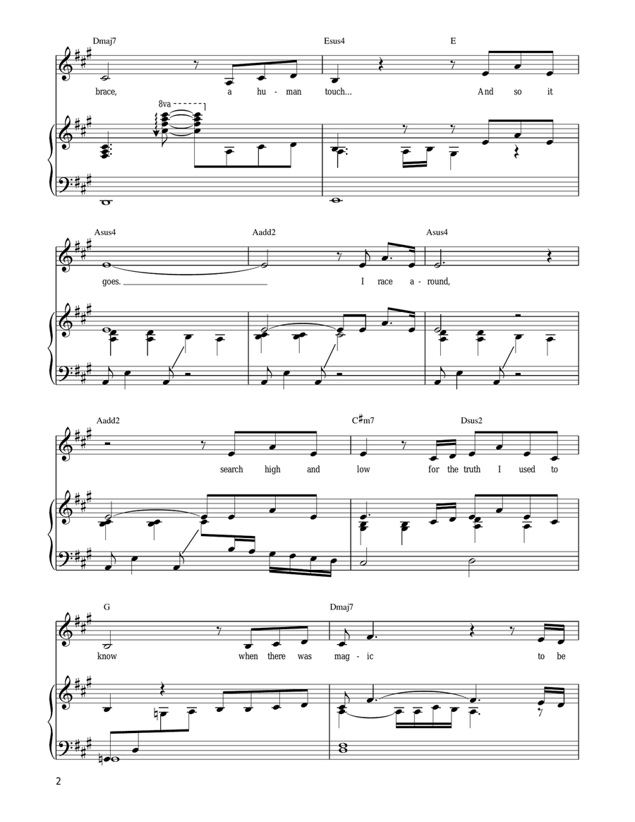 Finding Wonderland Finding Wonderland Piano, Vocal, Guitar scores gallery preview page 2