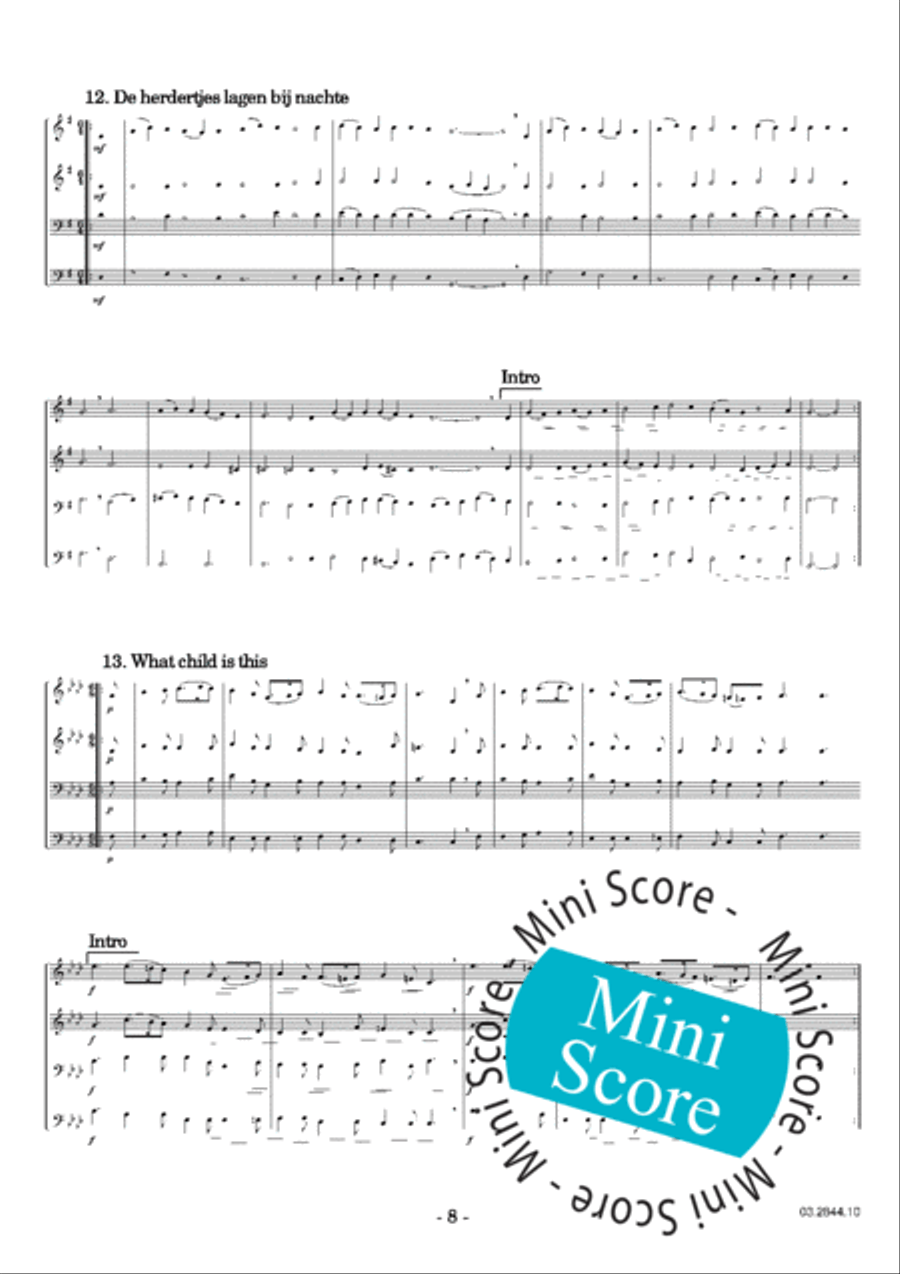 40 Christmas Carols Concert Band scores gallery preview page 12