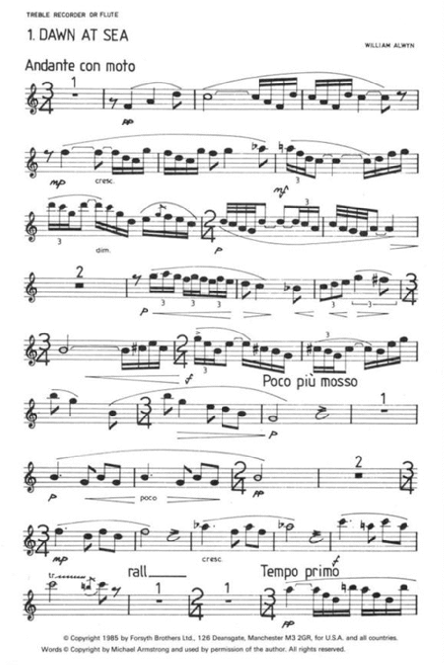 Seascapes Alto Recorder scores gallery preview page 2