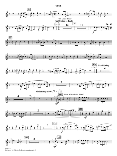 Satchmo! - A Tribute to Louis Armstrong (arr. Ted Ricketts) - Oboe