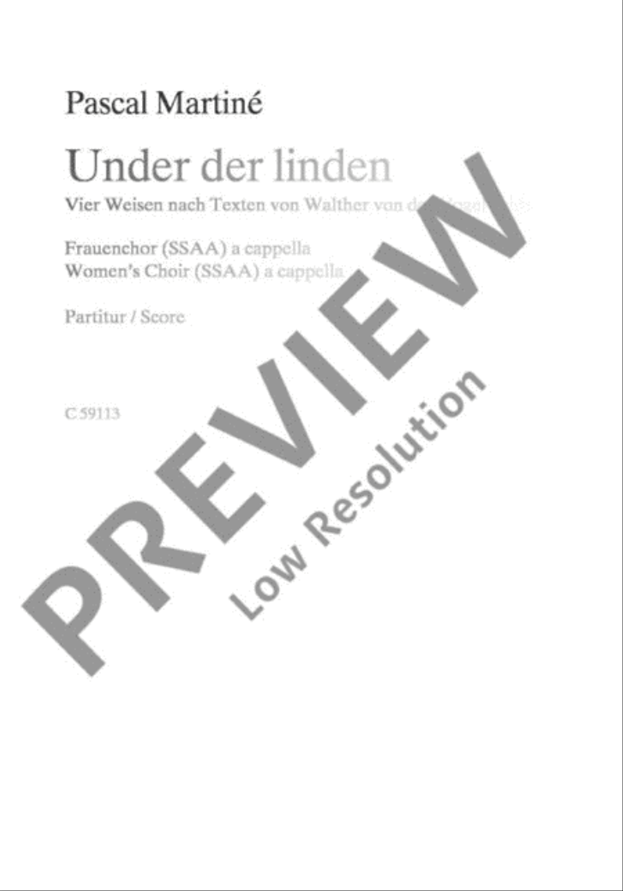 Under der linden SSAA scores gallery preview page 2