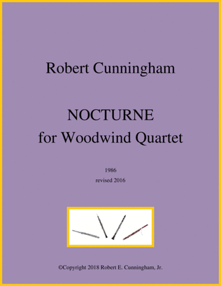 Book cover for Nocturne for Woodwind Quartet