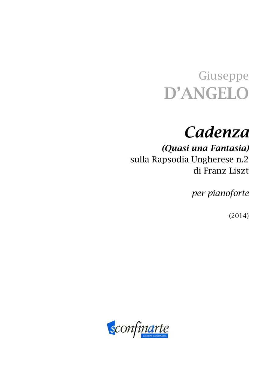 Giuseppe D'angelo: CADENZA (ES-22-045) Piano Solo scores gallery preview page 1