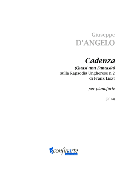 Giuseppe D'angelo: CADENZA (ES-22-045) Piano Solo - Digital Sheet Music