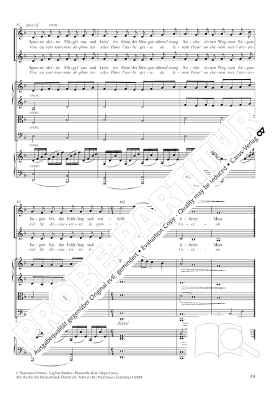 Die Kinder des Monsieur Mathieu (arr. R. Butz) chorissimo! Score scores gallery preview page 20