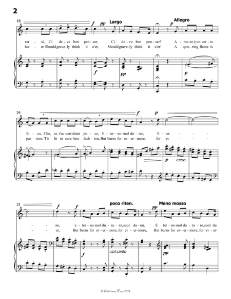 Chi vuole innamorarsi, by Scarlatti, in C Major