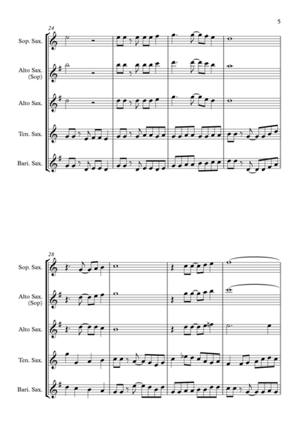 The Sloop John B (The John B Sails) - Saxophone Quartet