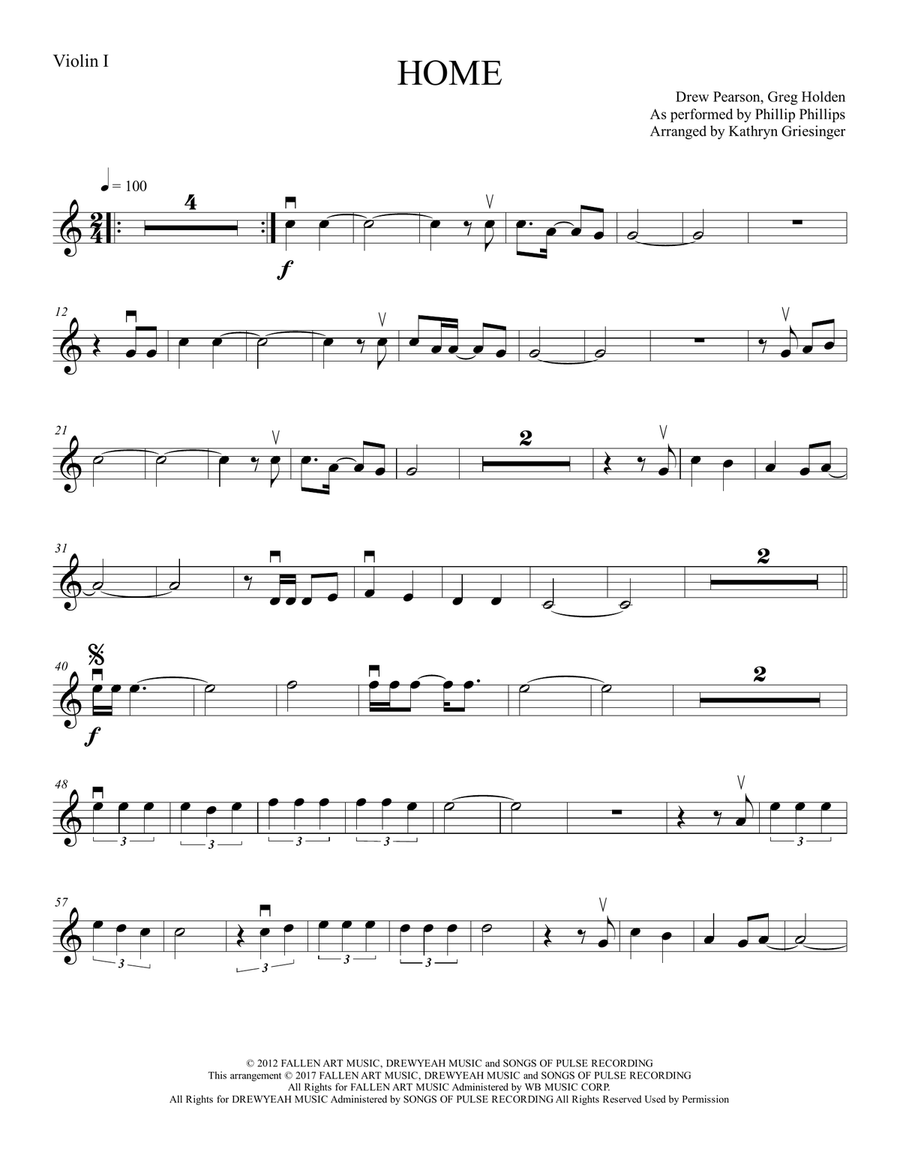 Home String Quartet scores gallery preview page 1