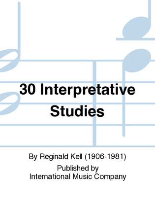 Book cover for 30 Interpretative Studies