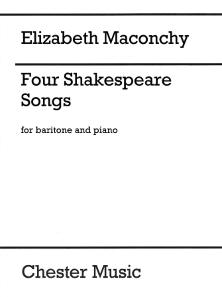 Four Shakespeare Songs Baritone Horn scores gallery preview page 1