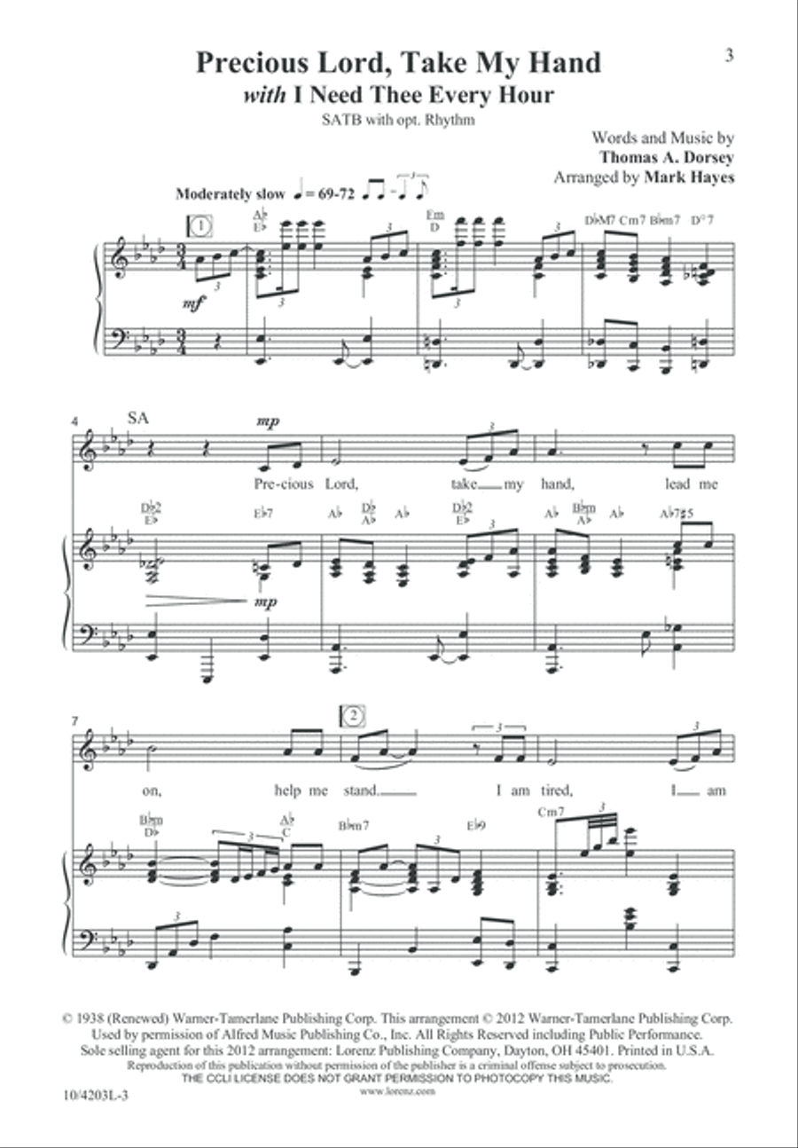 Precious Lord, Take My Hand with 