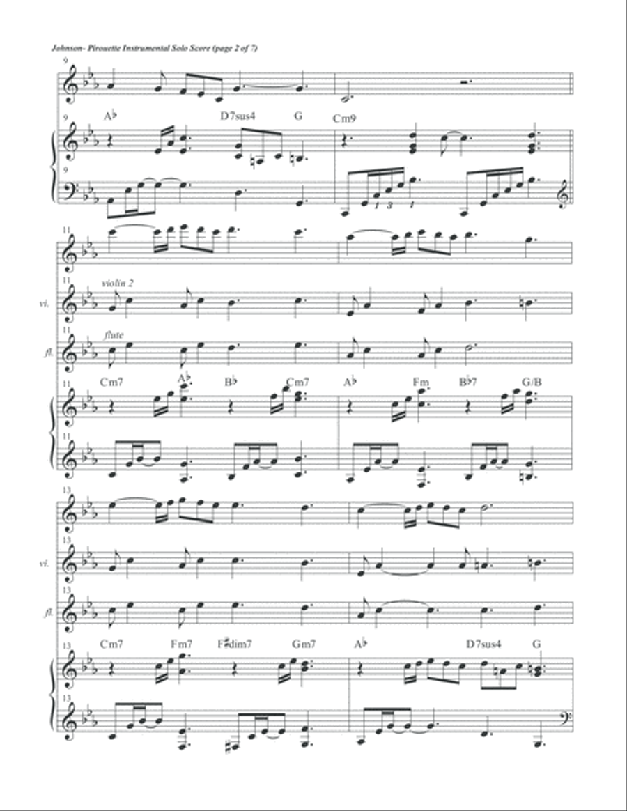 Pirouette Inst. Solo Score Flute scores gallery preview page 4