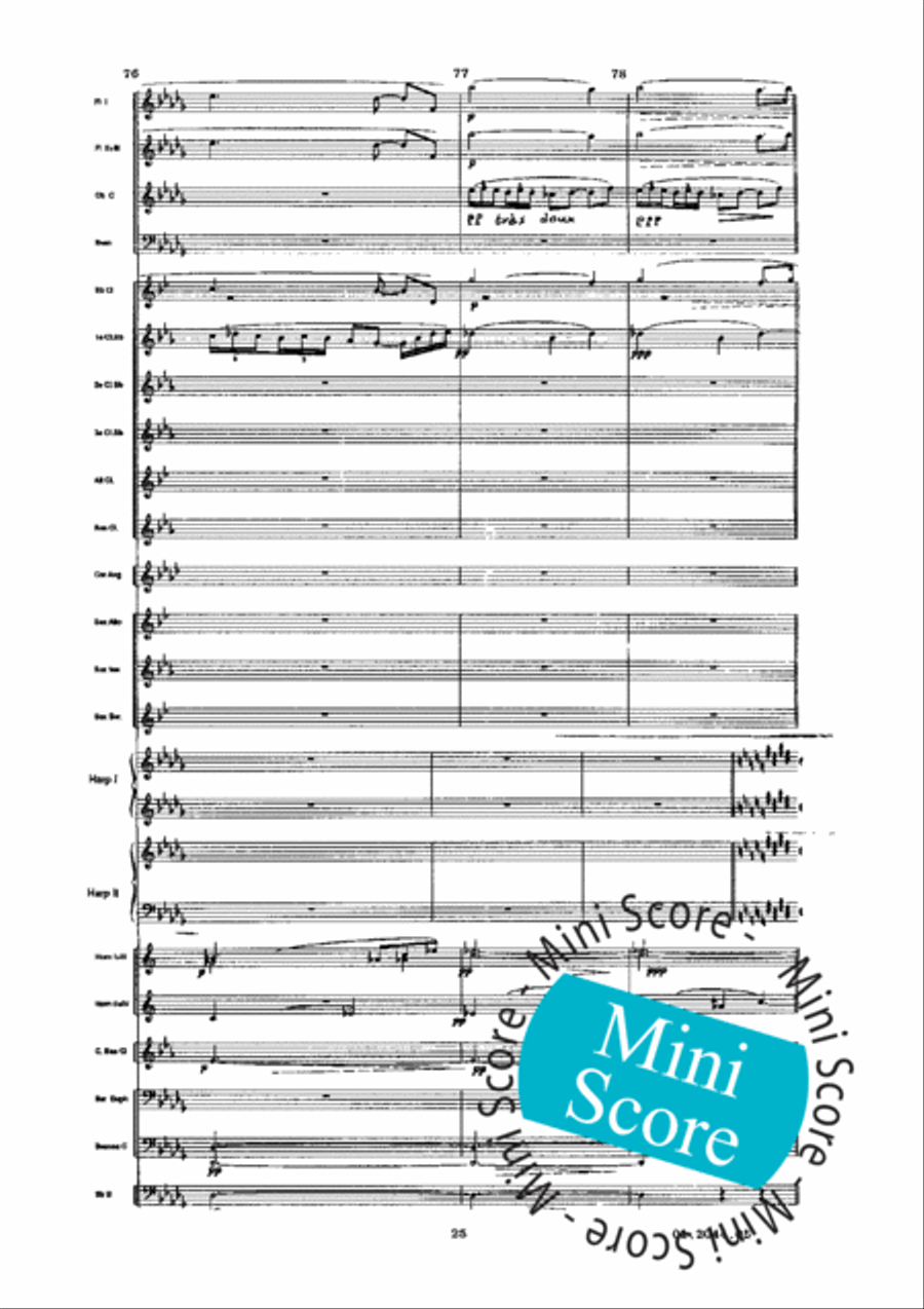 Prelude a L'Apres-Midi D'un Faune Concert Band scores gallery preview page 29