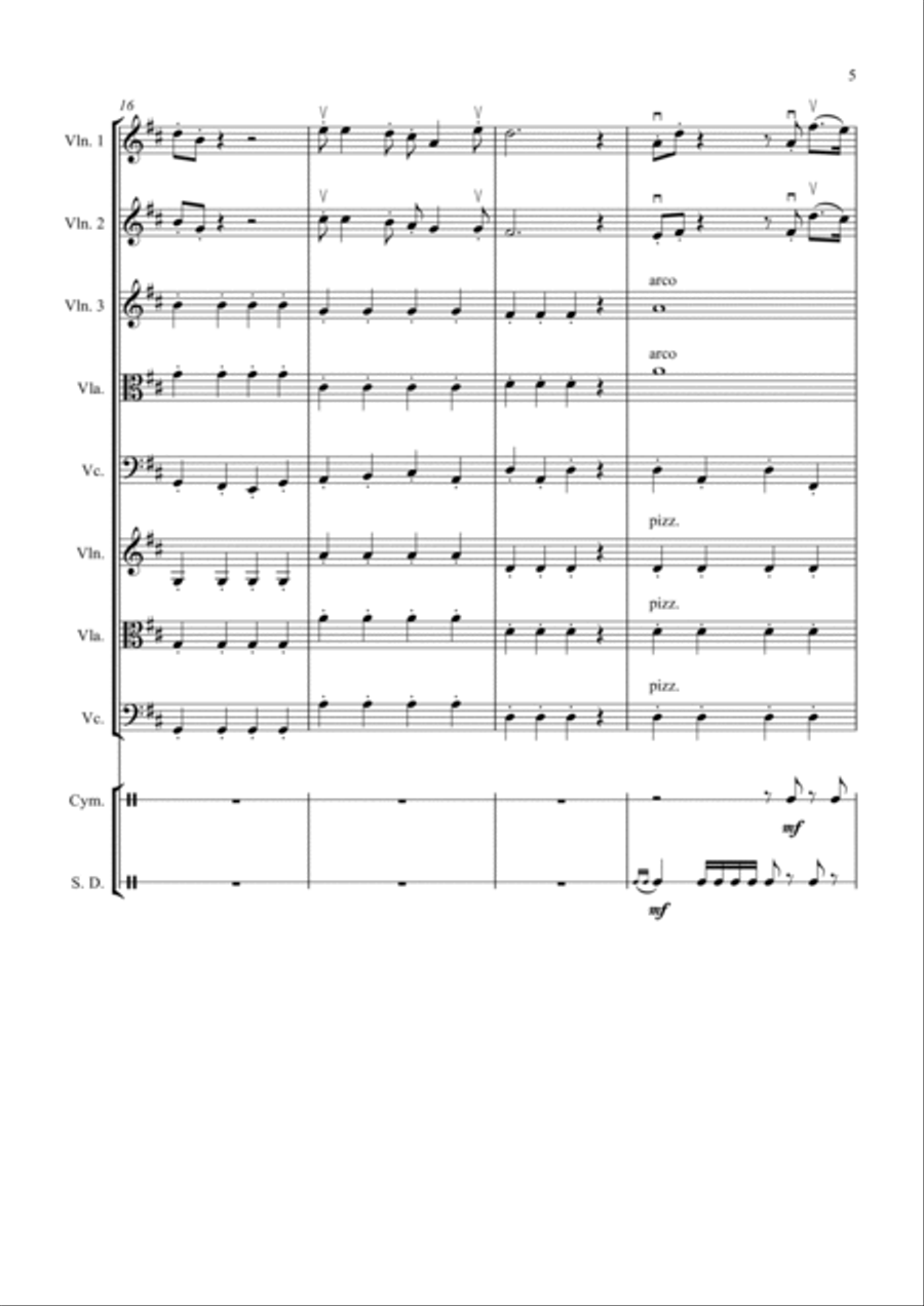 The Great Escape March The Great Escape March String Trio scores gallery preview page 5