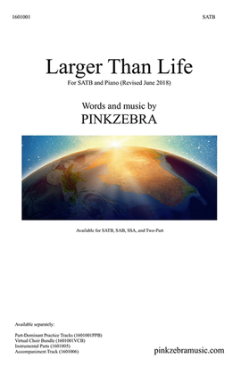 Book cover for Larger Than Life SSA