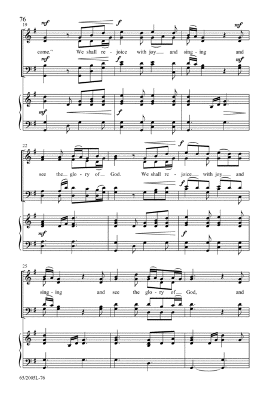 I Hear the Prophet Callin' 4-Part scores gallery preview page 77