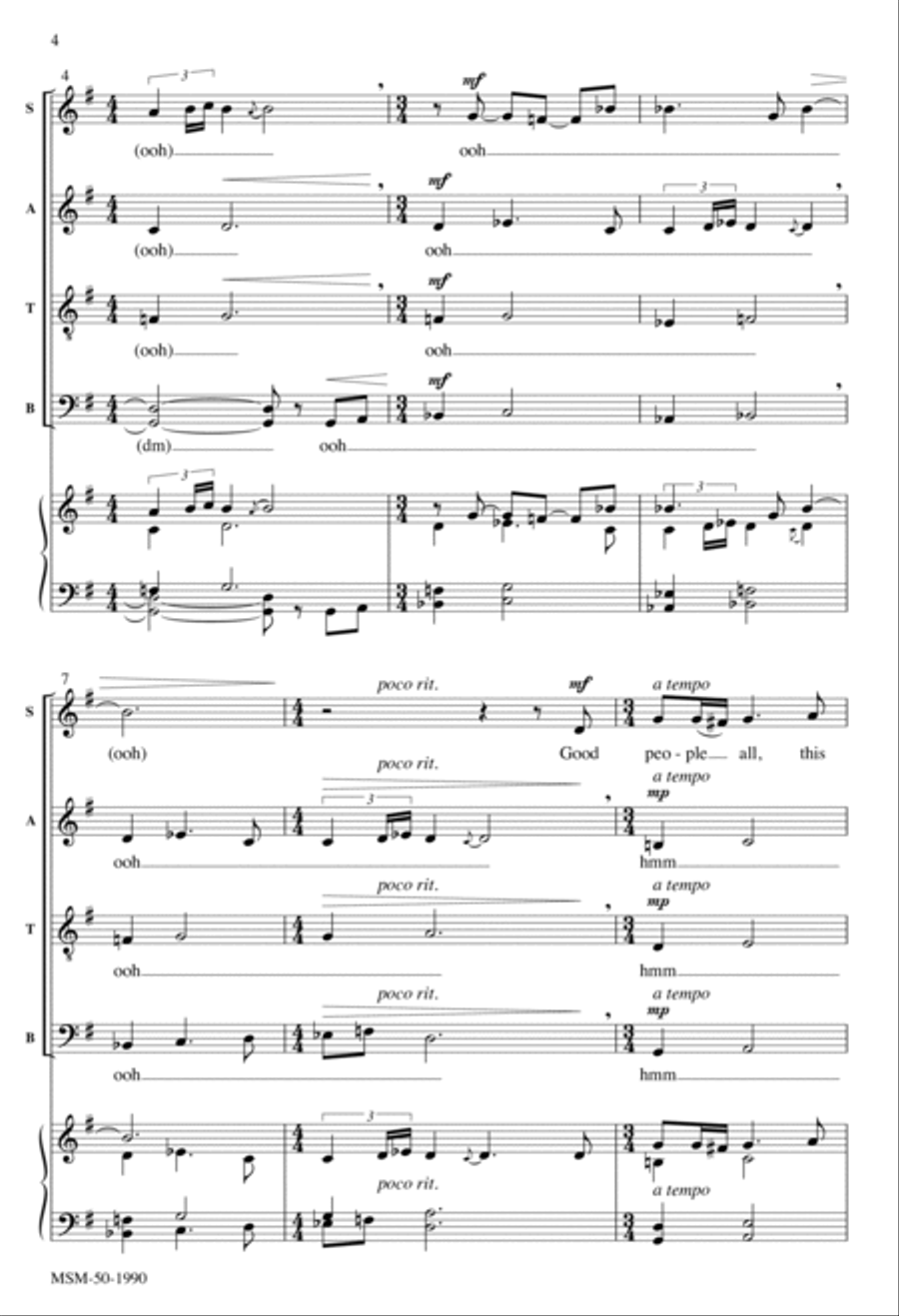 The Wexford Carol: Good People All, This Christmastime Divisi scores gallery preview page 3