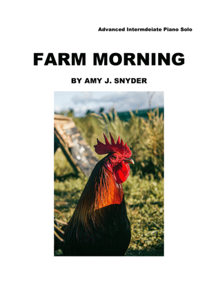 Book cover for Farm Morning, piano solo