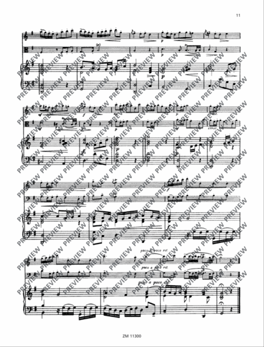 Sonata Flute scores gallery preview page 12