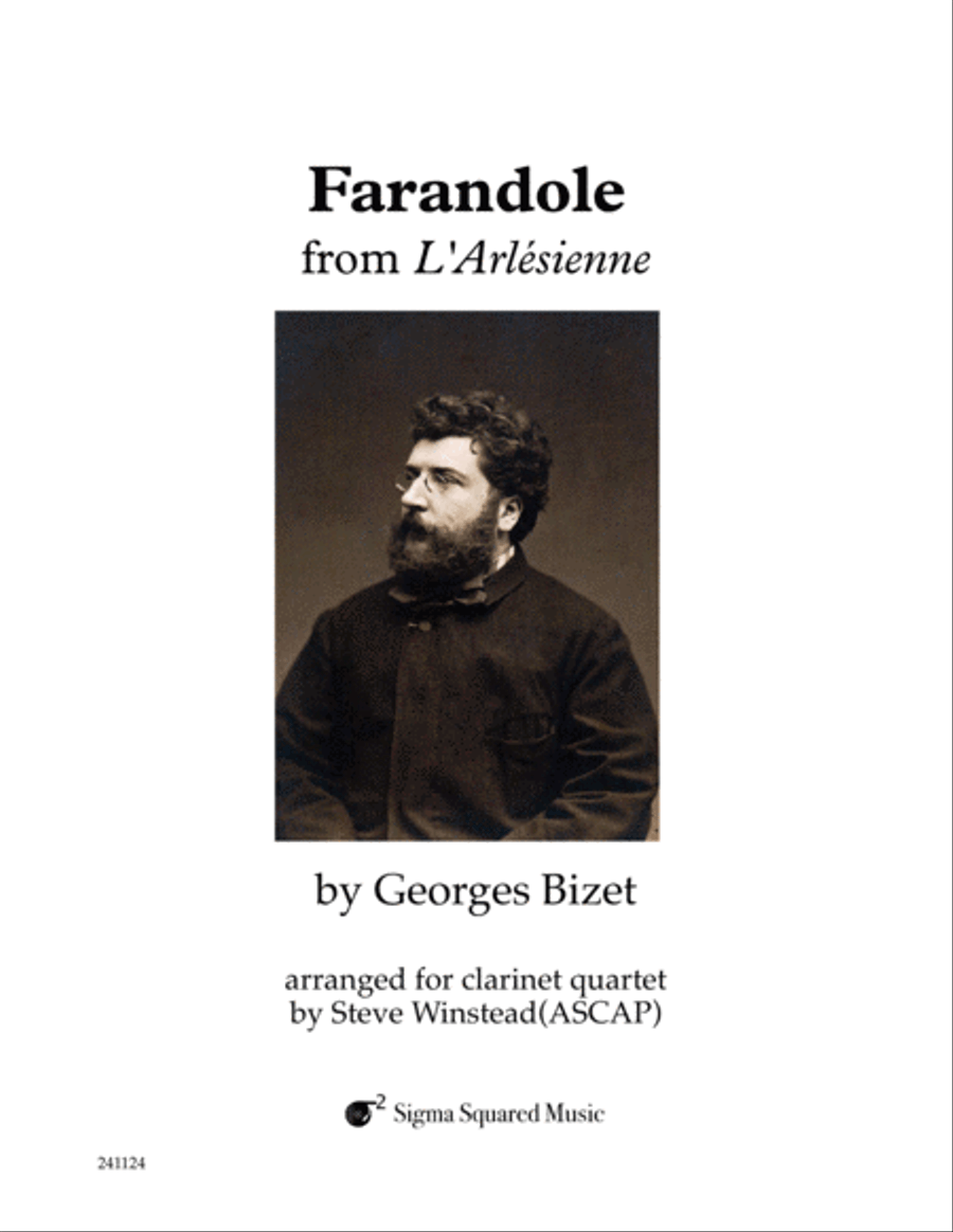 Farandole from L'Arlesienne for Clarinet Quartet Clarinet Quartet scores gallery preview page 1