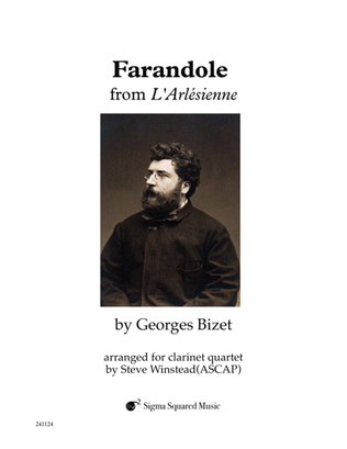 Book cover for Farandole from L'Arlesienne for Clarinet Quartet