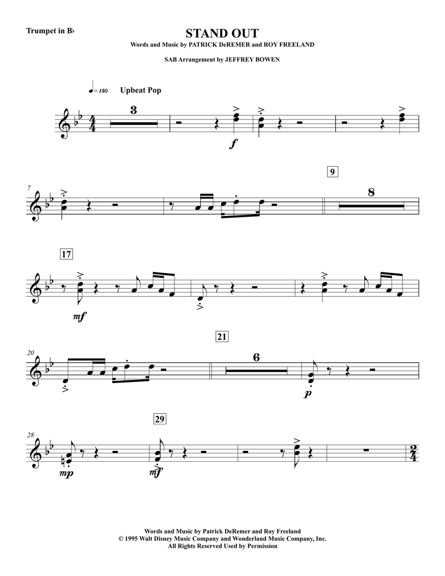 Stand Out Concert Band scores gallery preview page 1