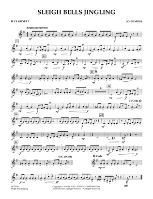Sleigh Bells Jingling - Bb Clarinet 2