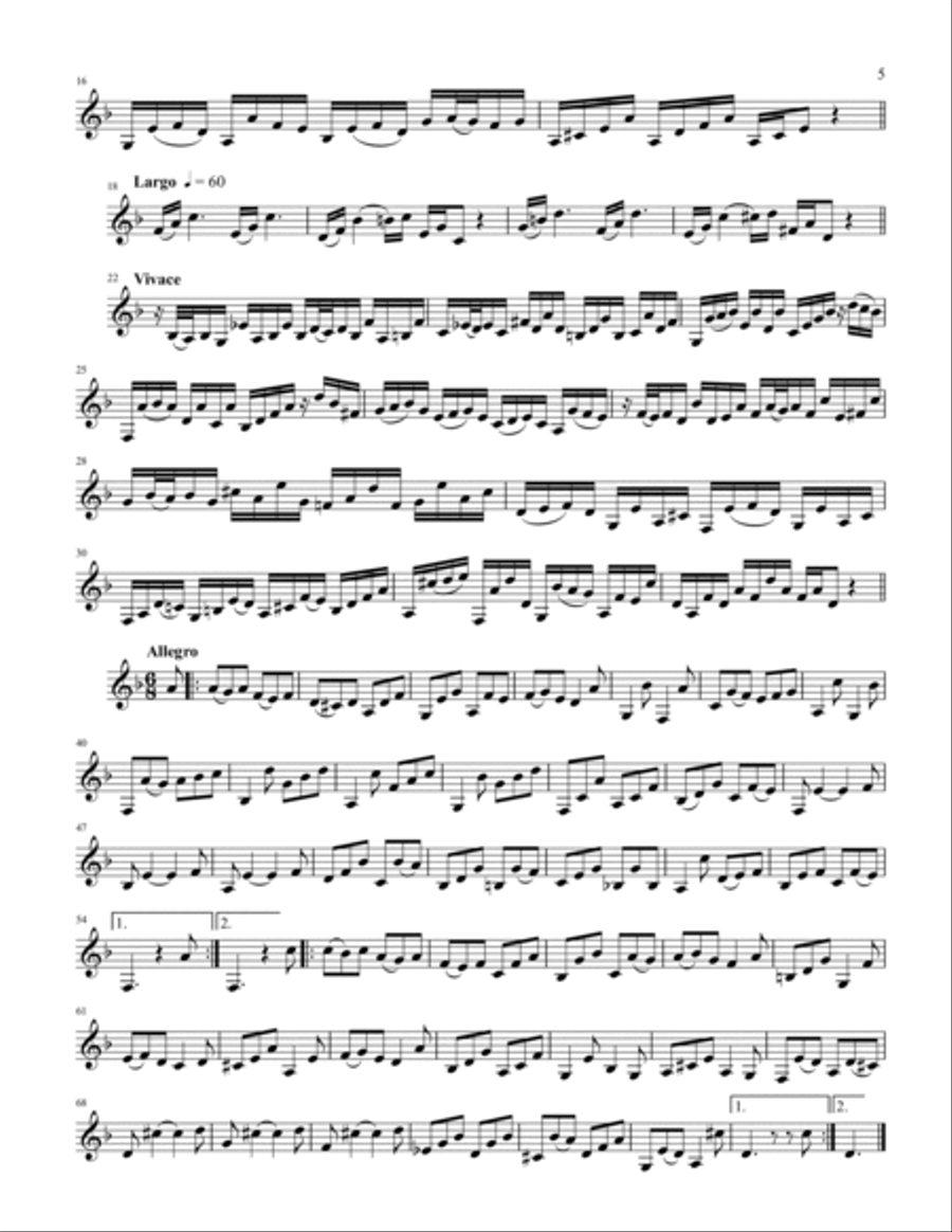 12 Fantasias Cornet scores gallery preview page 6