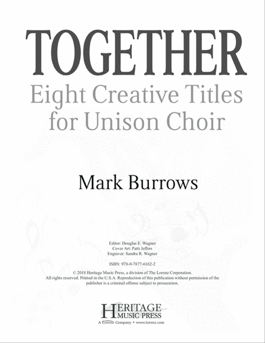 Together Together Unison Choir scores gallery preview page 1