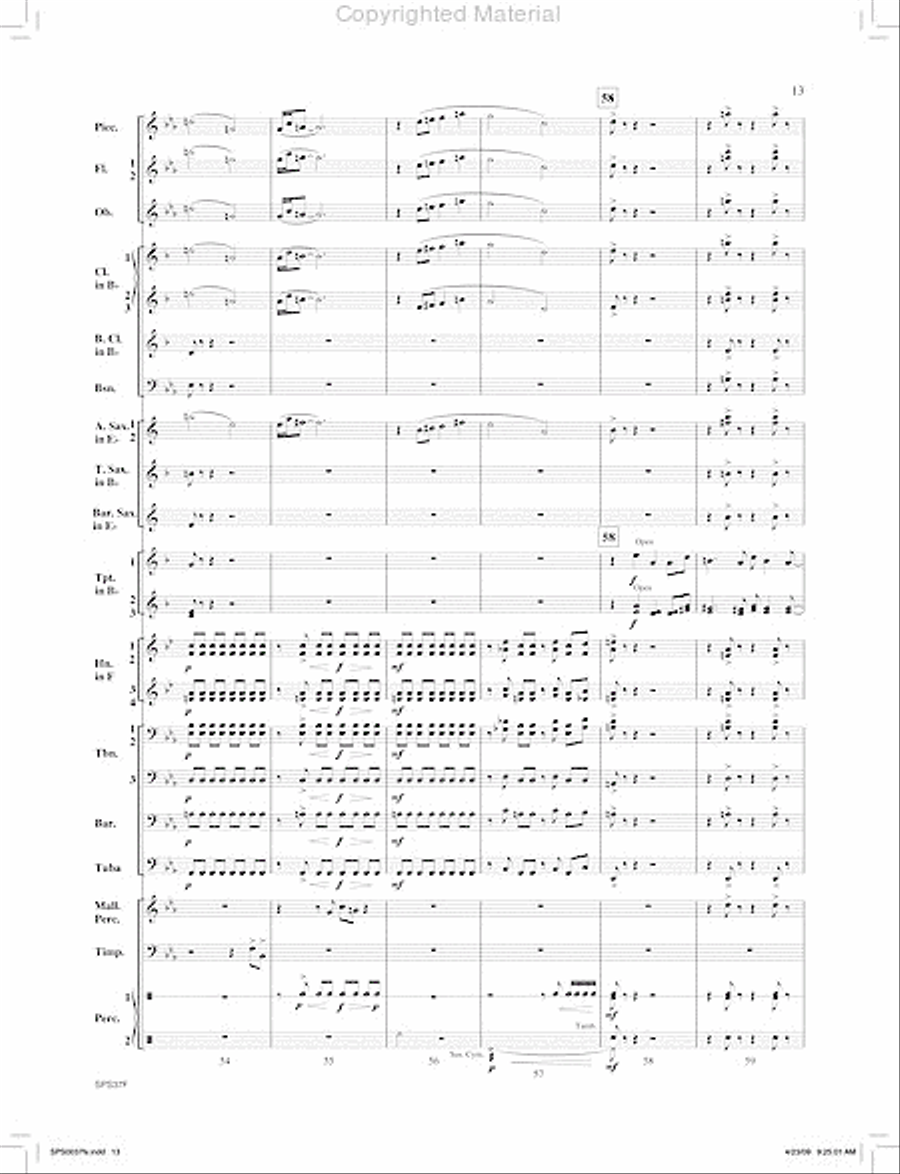 Ricochet Concert Band scores gallery preview page 14