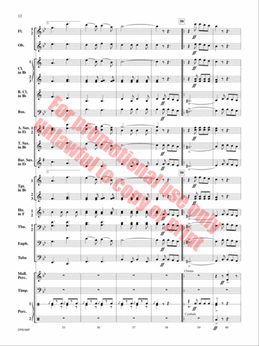 Liberty Bell Liberty Bell Concert Band scores gallery preview page 13