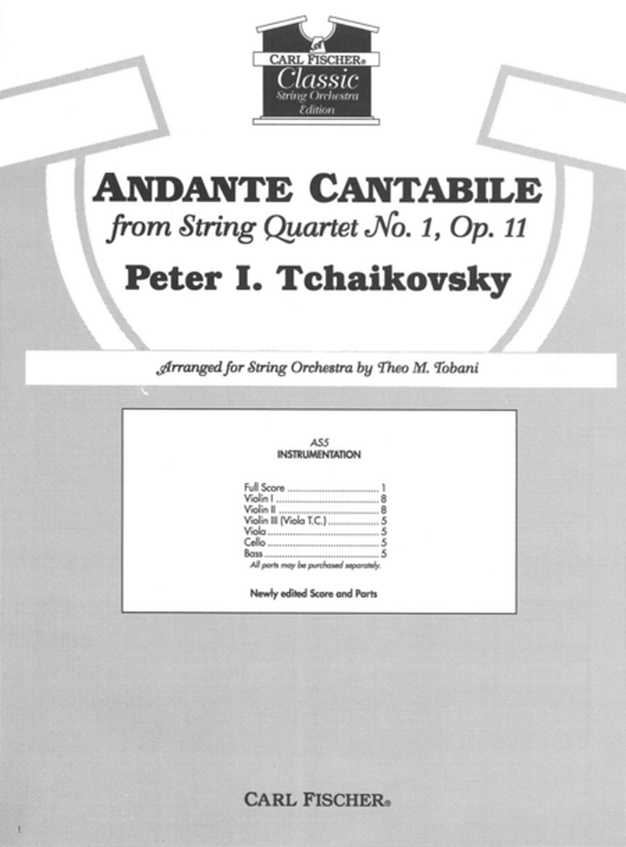 Andante Cantabile from String Quartet No. 1, Op. 11