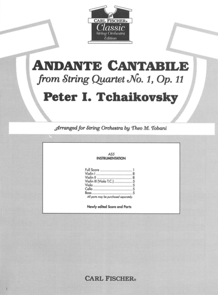 Andante Cantabile from String Quartet No. 1, Op. 11