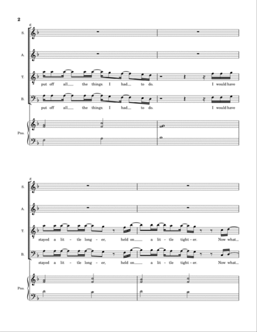 Scars In Heaven Scars In Heaven 4-Part scores gallery preview page 3